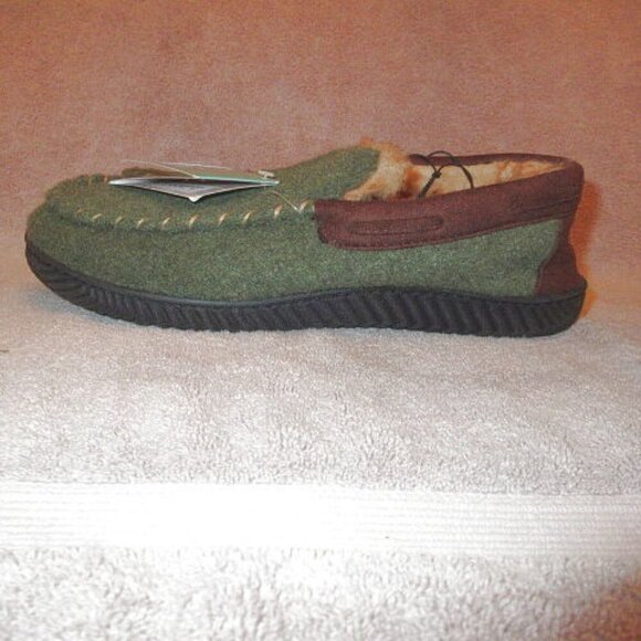RockDove Men\'s Hearthfire Moc Slippers Size 9 Sherling Lined Wool Foam In & Out main image 4